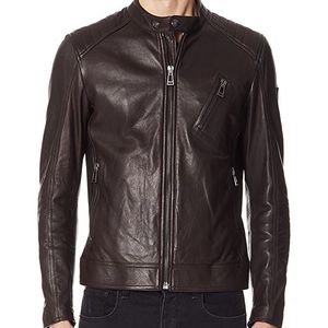 Belstaff V Racer Leather Jacket - Dark Brown